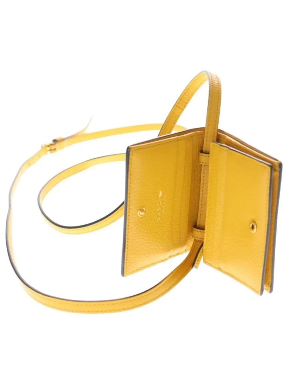 Gucci Adidas Shoulder Compact Wallet Yellow - Picture 7 of 8